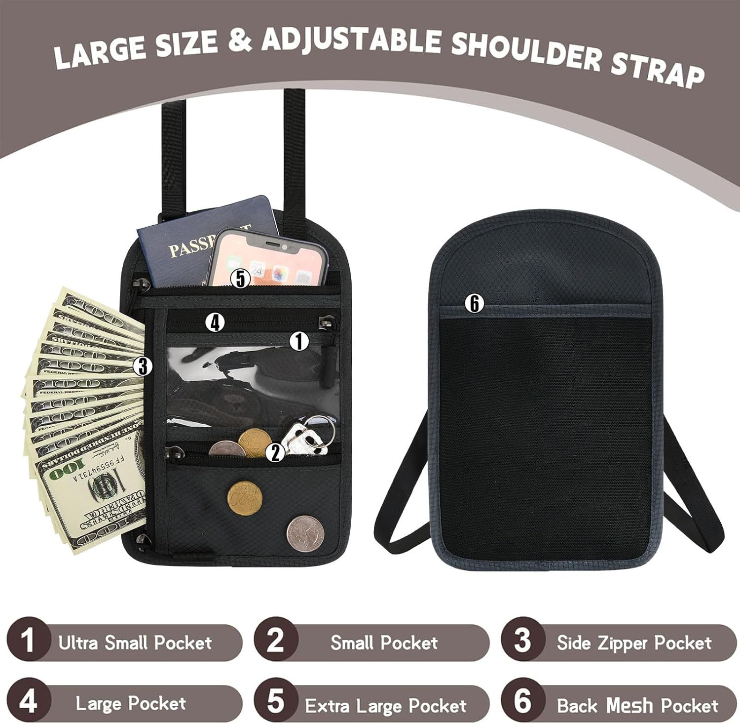 Lux Airways Executive Travel Passport Bag